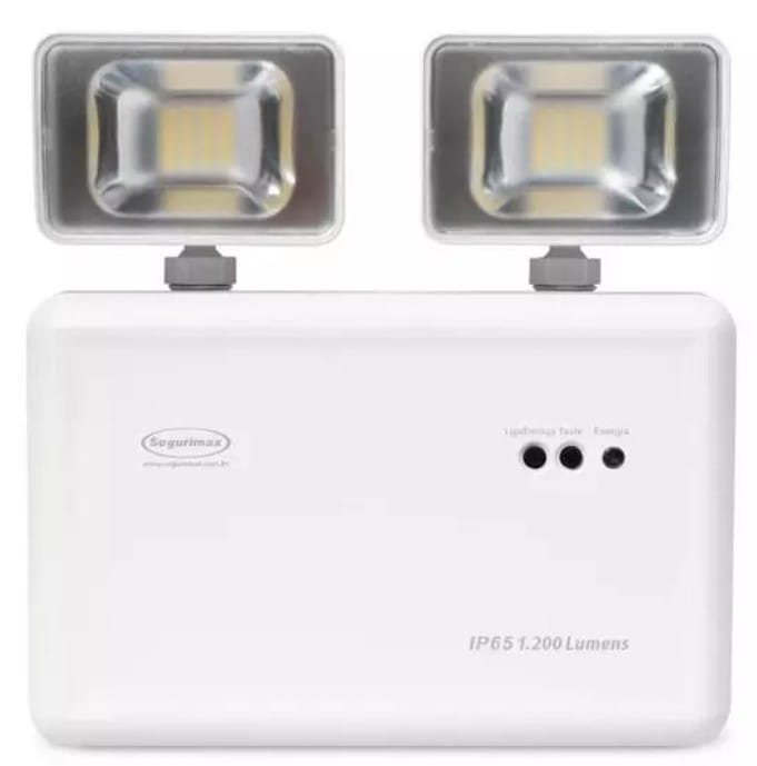 Luz de Emergencia 1200 Lúmens - MIB – Mangueiras de incêndio