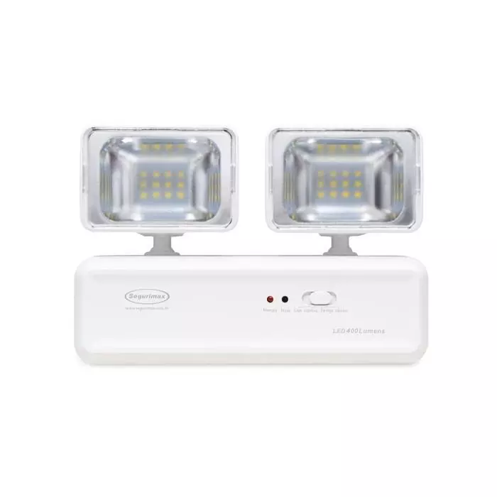 🔦 2. Luz de Emergência Autônoma 400 Lúmens 2 Faróis – MIB