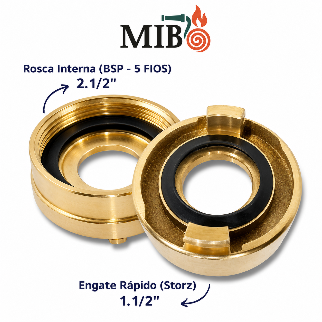 Adaptador Storz para mangueira de 1 1/2 polegada 40 mm GM 27
