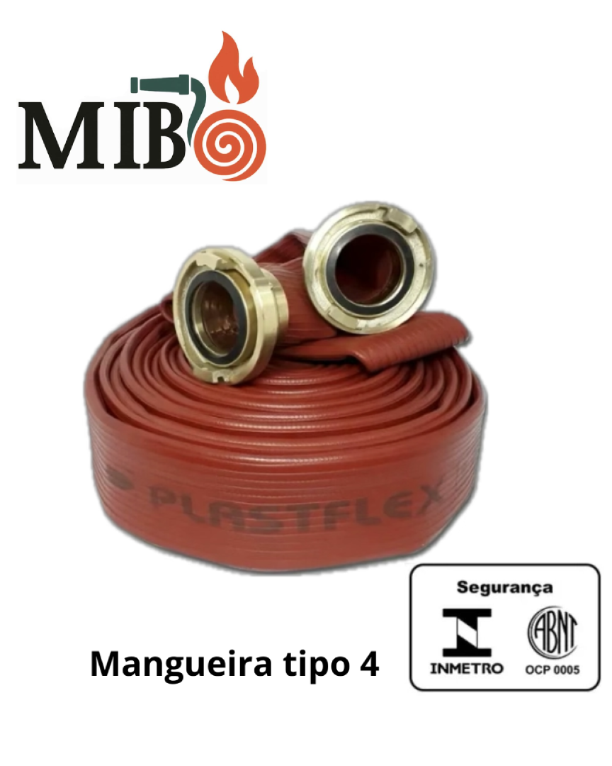 Mangueira de incêndio Tipo 4 certificada conforme ABNT NBR 11861 para indústria pesada, ambientes severos e sistemas de hidrantes industriais