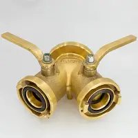 Derivante BS 020 MIB para mangueira de incêndio em latão escovado conforme ABNT