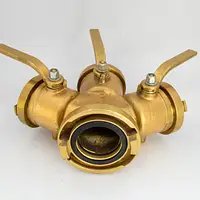 Derivante BS 305 MIB para mangueira de incêndio em latão escovado conforme ABNT