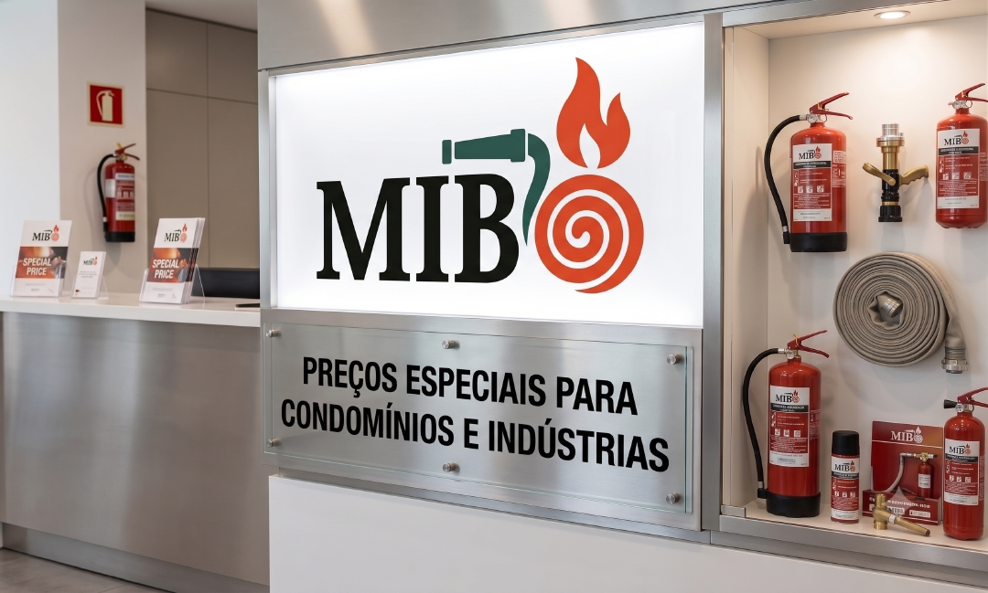 Equipamentos contra incêndio para condomínios e indústrias MIB