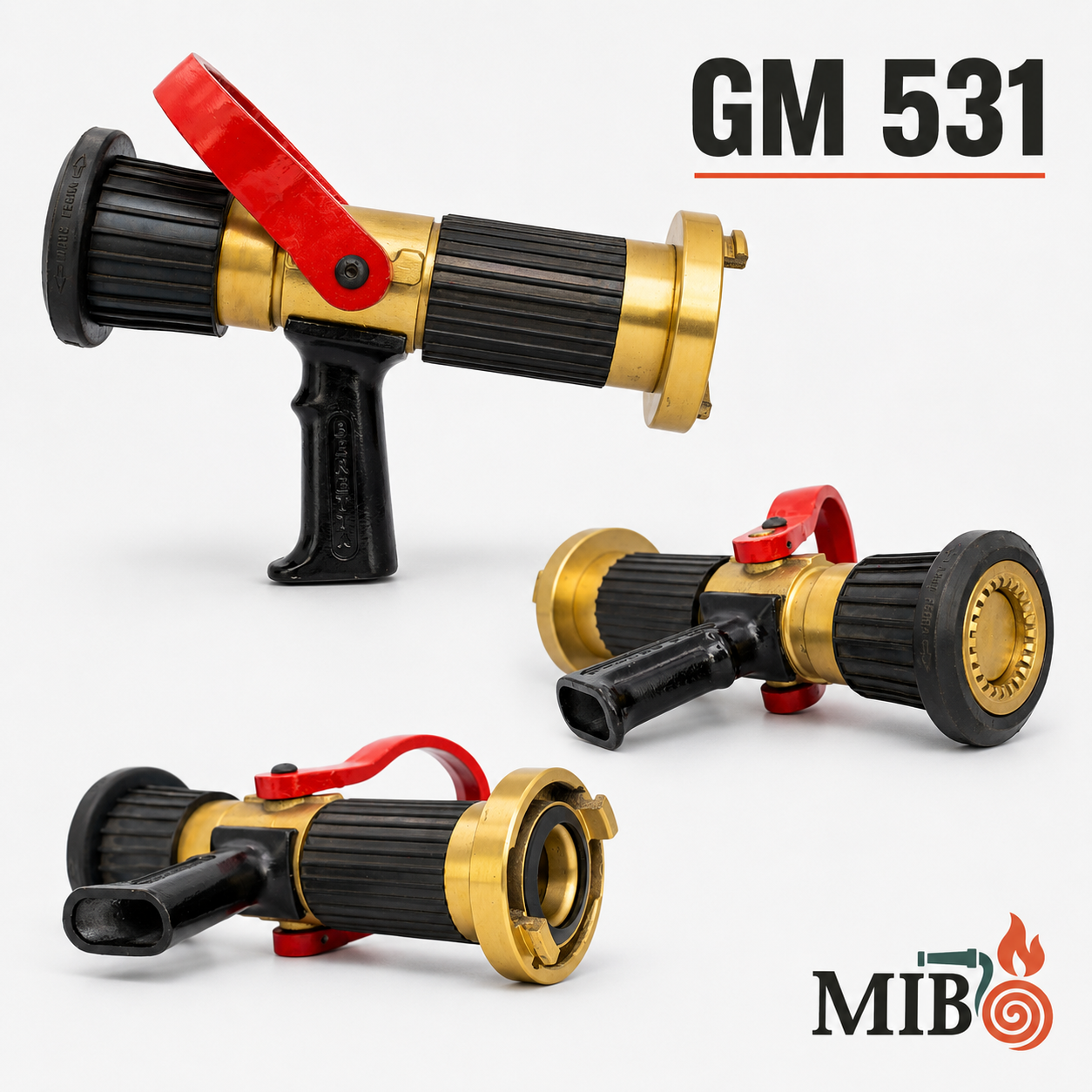 Esguicho regulável com empunhadura GM 531 1 1/2 polegada em latão