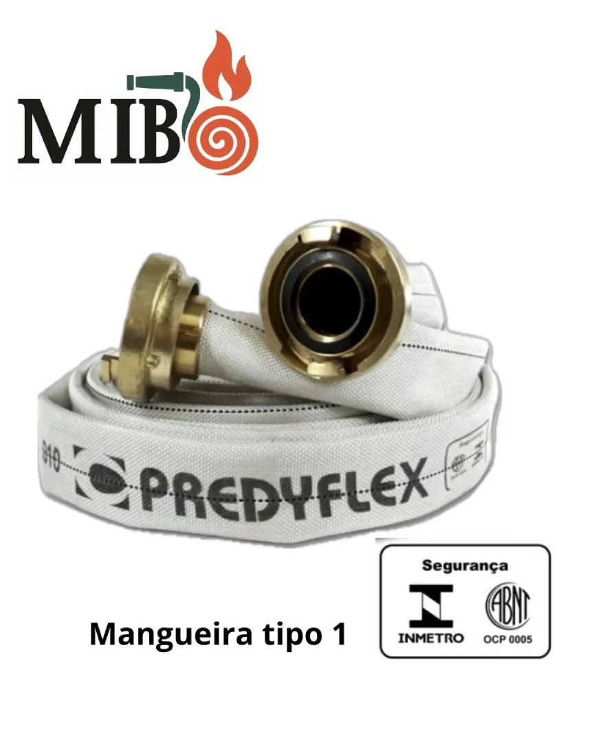 Mangueira Predyflex 20 metros para hidrante predial em condomínio residencial