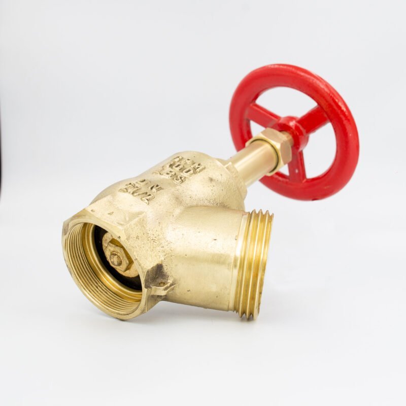 Válvula crane média 300 libras em latão para sistema hidráulico de combate a incêndio com rosca 11 BSP x 5 FPP